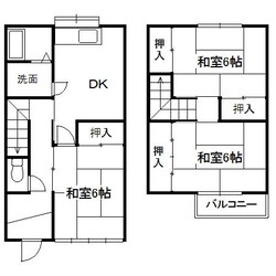 東新潟駅 徒歩10分 1-2階の物件間取画像